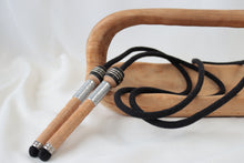 Load image into Gallery viewer, Vintage Handle Skipping Rope (Black Rope)