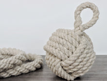 Load image into Gallery viewer, Personalised British Wool Rope Door Stop - Swaledale