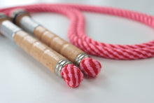 Load image into Gallery viewer, Vintage Handle Skipping Rope (Pink/Red Spiral)