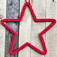 Load image into Gallery viewer, Cotton Macrame Star Wall Hanging