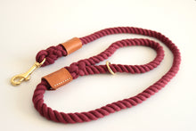 Load image into Gallery viewer, Burgundy Premium Dog Lead