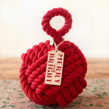 Load image into Gallery viewer, Merry & Bright Christmas Doorstop