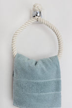 Load image into Gallery viewer, Our rope hand-towel holders made from cotton rope suitable for chrome, brass, copper, satin nickel, gun metal bathroom