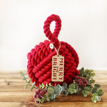 Load image into Gallery viewer, Merry & Bright Christmas Doorstop