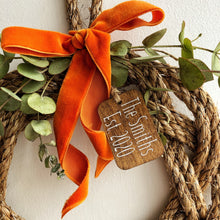 Load image into Gallery viewer, Personalised Manila Mini Wreath - Undressed