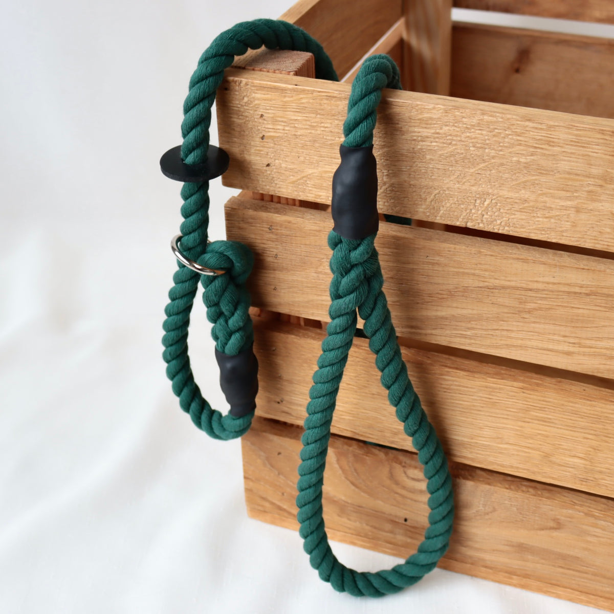 Made to Measure Forest Green Slip Collar Dog Lead
