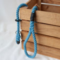 Made to Measure Sky Blue Slip Collar Dog Lead