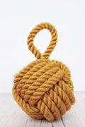 Wool Rope Door Stop - York Gold