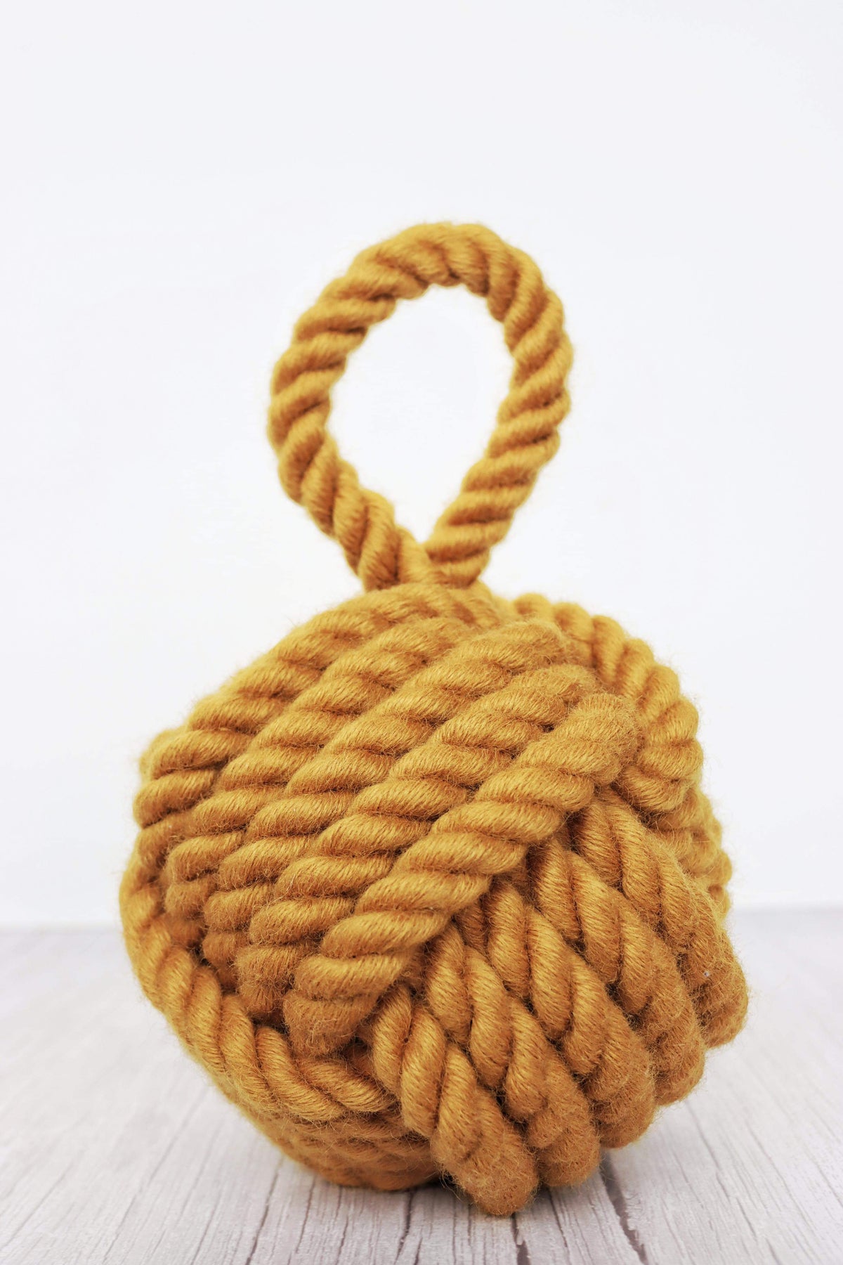 Wool Rope Door Stop - York Gold