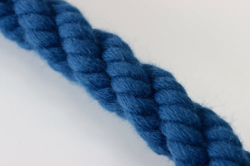 royal blue wool bannister rope