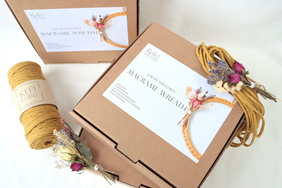 Personalised Macrame Wreath Craft Kit