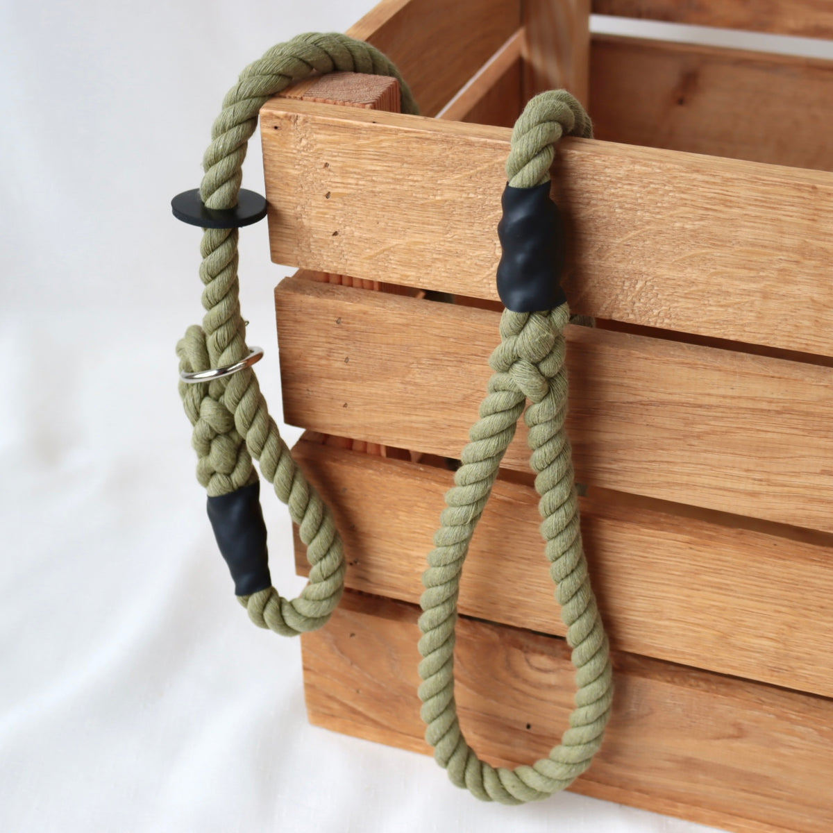 Olive Green Slip Collar Dog Lead