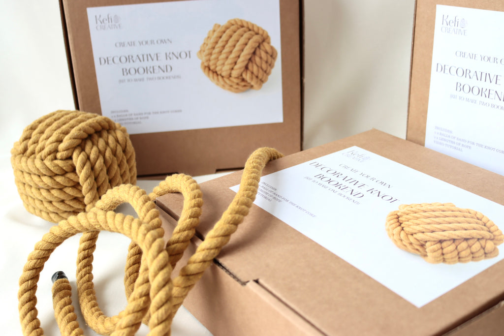 DIY Rope Knot Bookend Kit