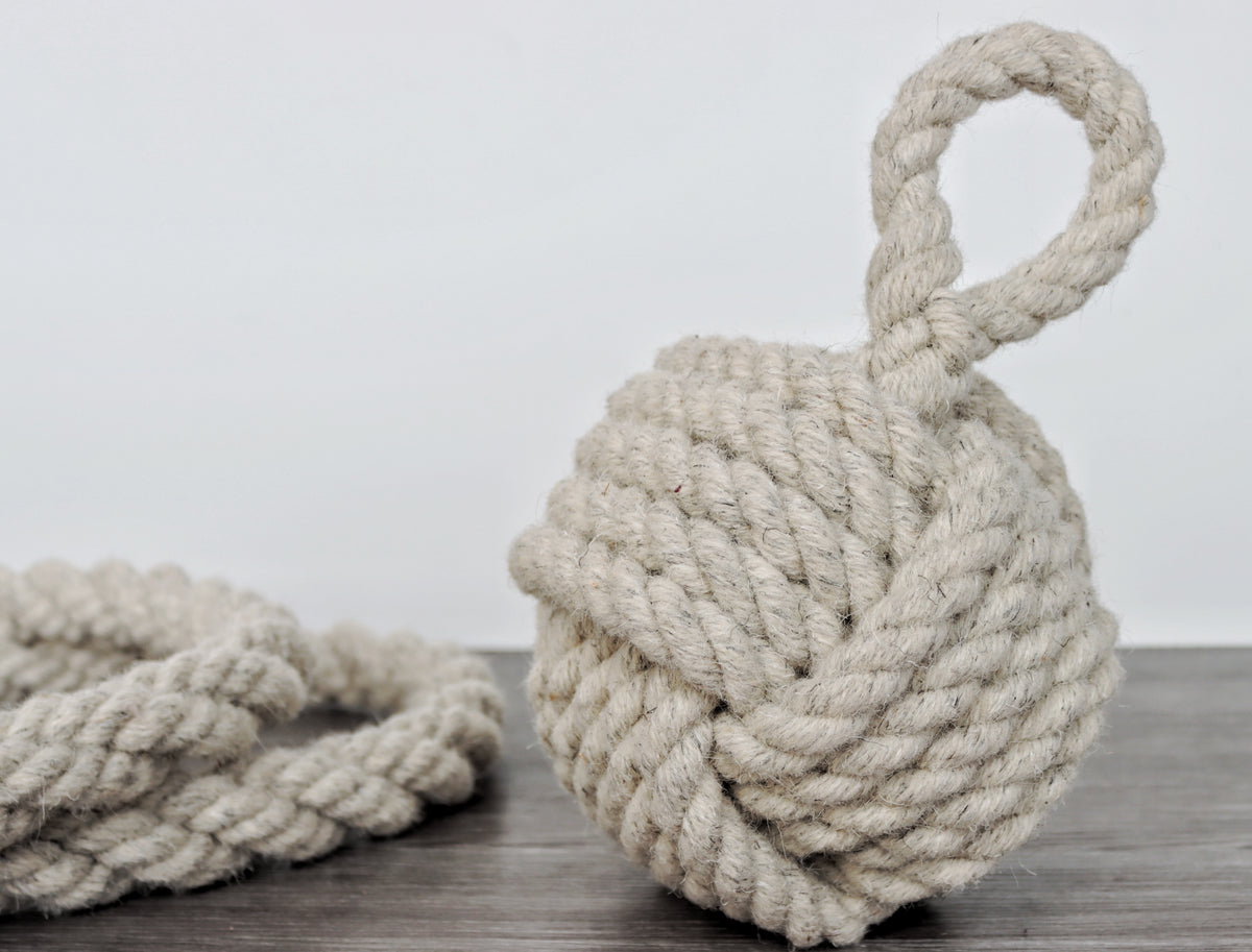 Personalised British Wool Rope Door Stop - Swaledale