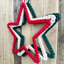 Load image into Gallery viewer, Cotton Macrame Star Wall Hanging
