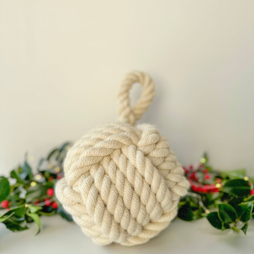 Premium Welsh Wool Rope Doorstop