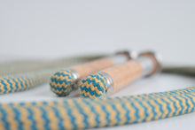 Load image into Gallery viewer, Vintage Handle Skipping Rope (Teal/Gold)
