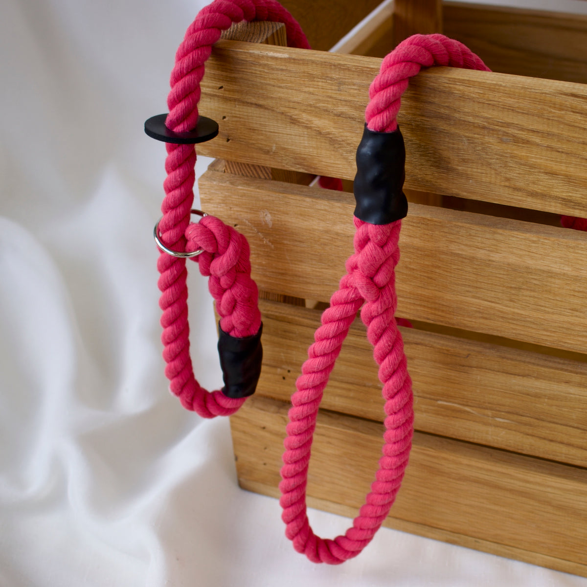 Cerise Slip Collar Dog Lead