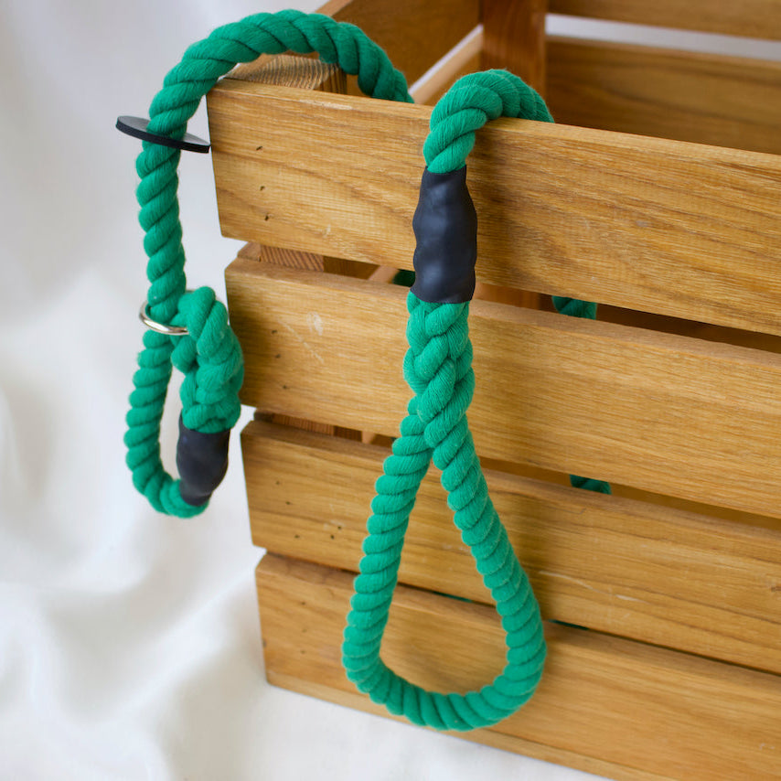 Emerald Green Slip Collar Dog Lead