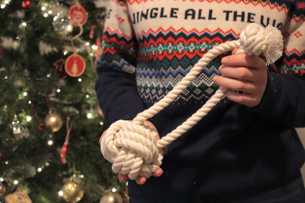 Monkey fist dog toy