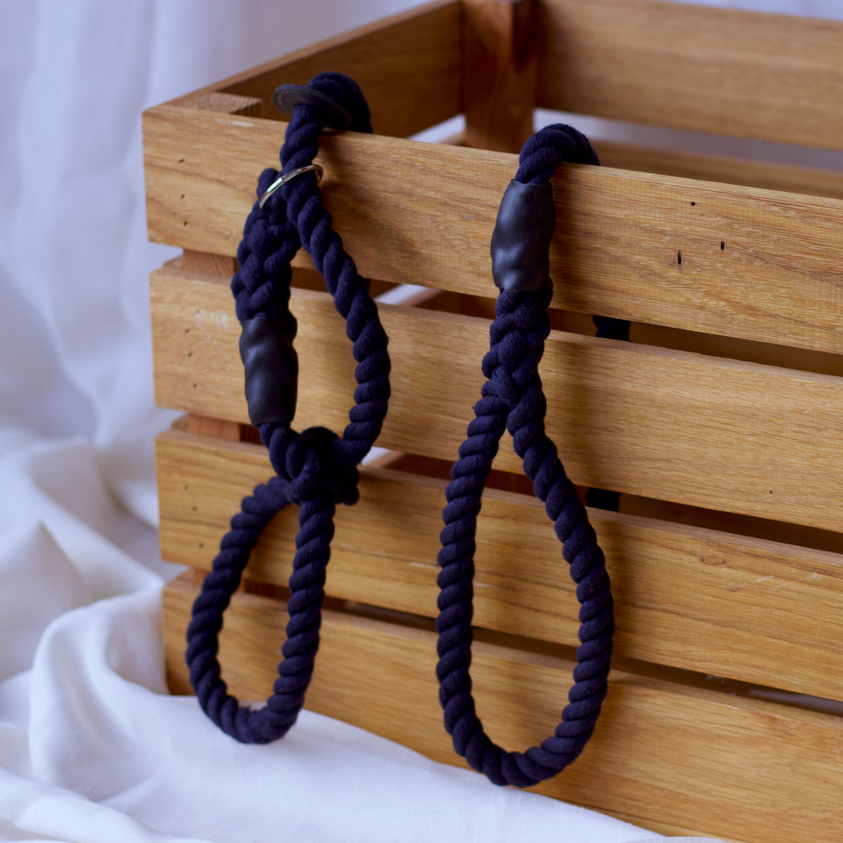 Navy Blue Figure of 8 Dog Lead
