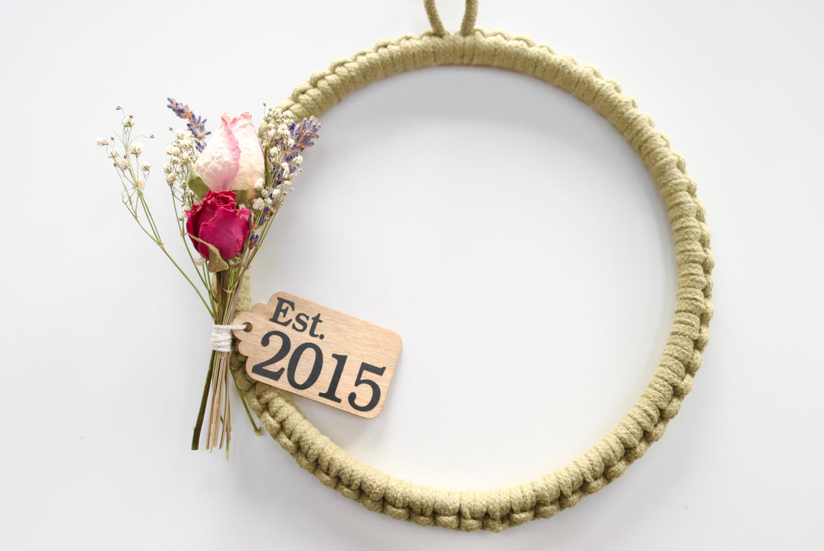 Personalised Macrame Wreath Craft Kit