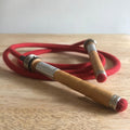 Traditional skipping ropes hand made in the UK. Our retro style ropes are made from natural materials and the handles are recycled mill bobbins. These vintage skipping ropes are great fun for kids and adults alike with a range of lengths including a playground rope. 