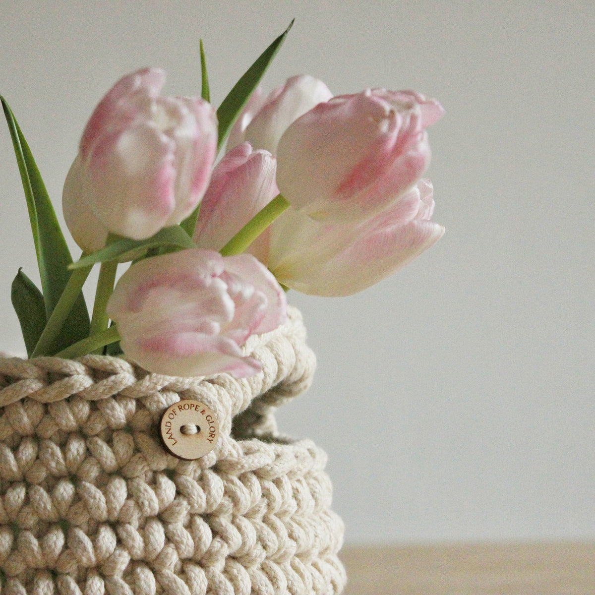 Personalised small rope baskets