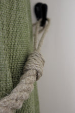 Load image into Gallery viewer, Natural flax hemp hessian jute curtain tie backs uk
