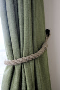 Natural flax hemp jute hessian rope curtain tie backs
