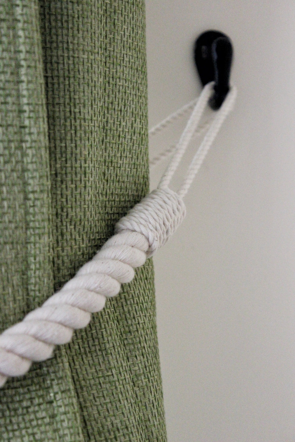 Natural cotton rope curtain tie backs
