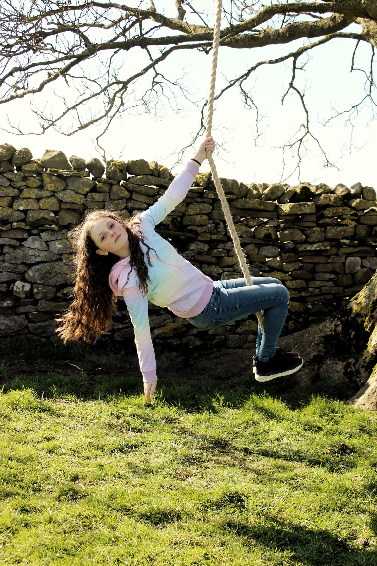 Tarzan style rope swing