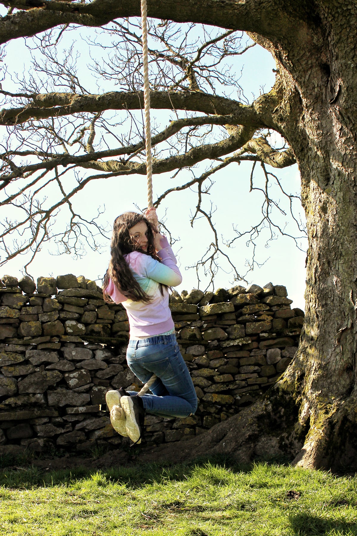 Tarzan style rope swing