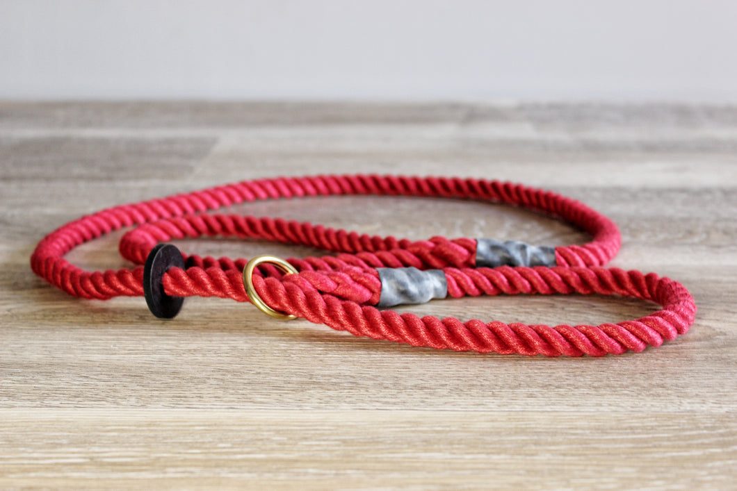 Outhwaites Dog Lead - Red Slip lead