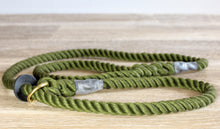 Load image into Gallery viewer, Outhwaites Dog Lead - Olive Slip Lead
