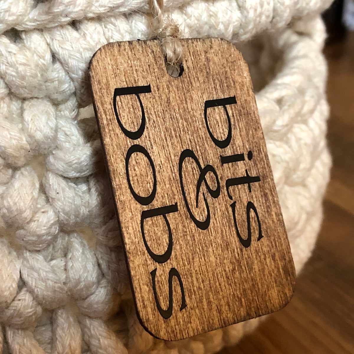Personalised small rope baskets