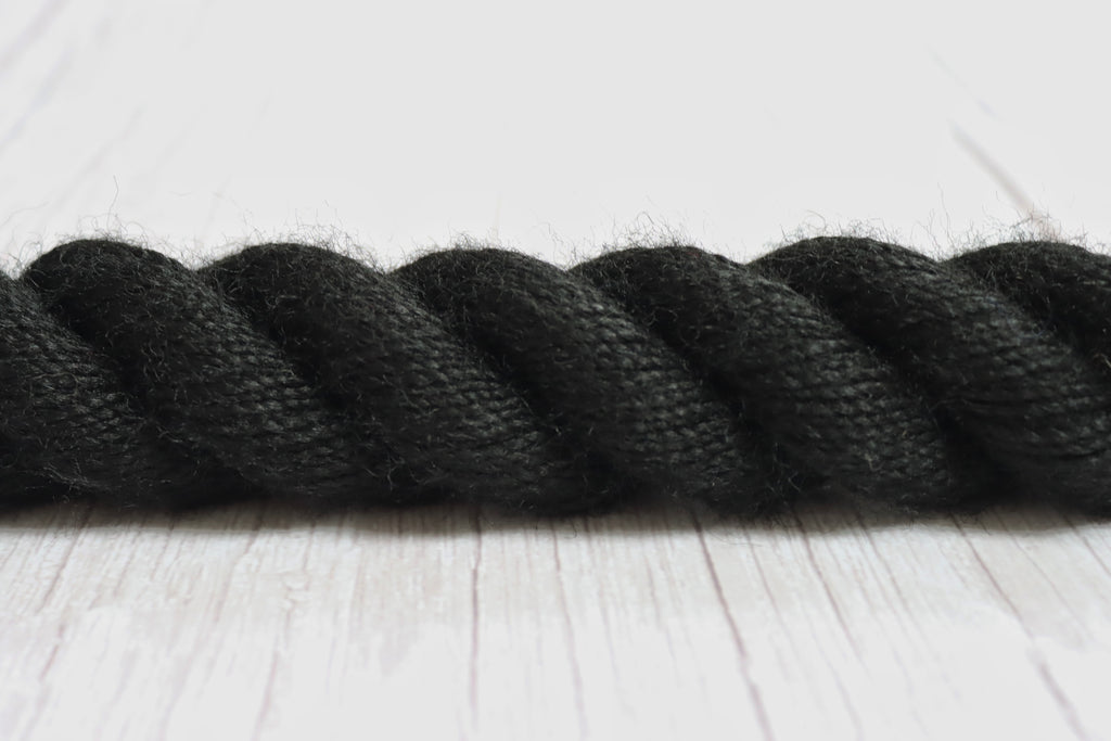 Black bannister rope