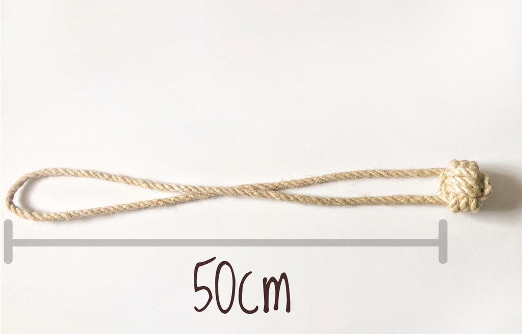Poly Hemp Rope Monkey-Fist Curtain Tiebacks
