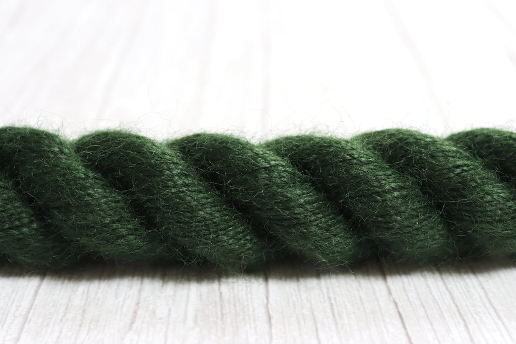 green bannister rope