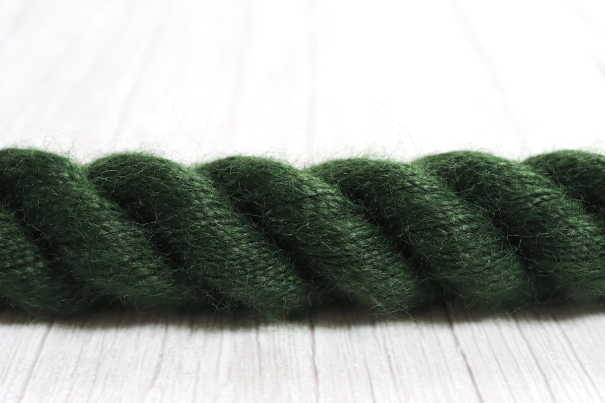 green bannister rope